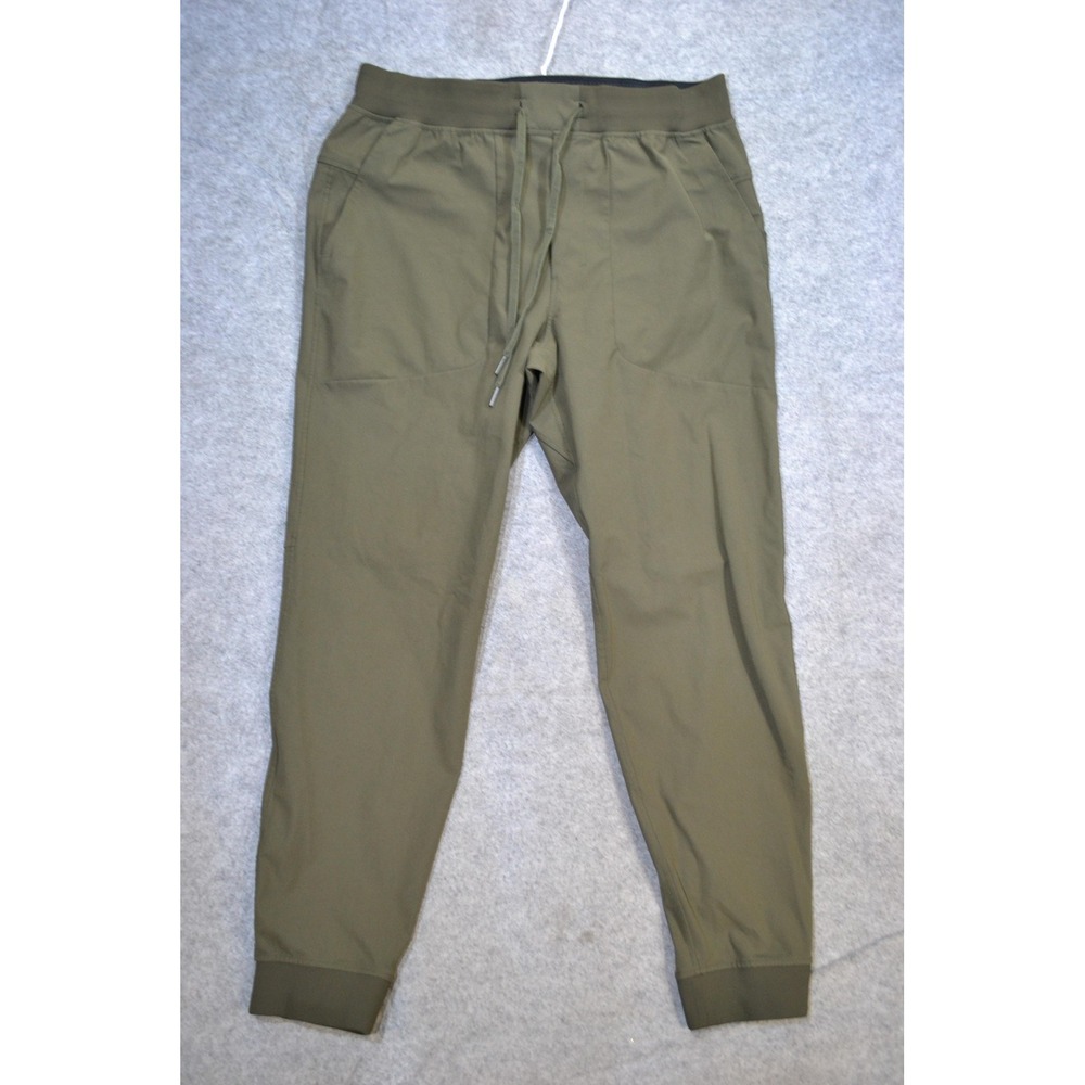 Lululemon ABC Jogger Pants Mens XL Olive Green Warpstreme Zip Pocket Cuffed